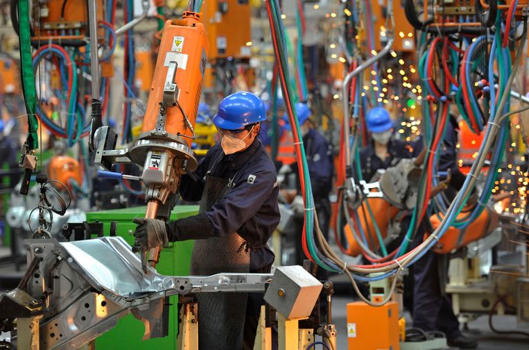 Archieffoto uit 2012 van de Ford-fabriek in het Chinese Chongqing. Beeld REUTERS