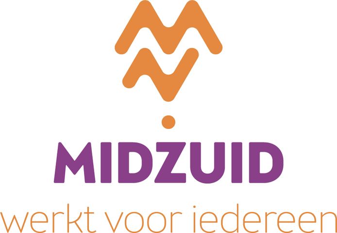 De nieuwe naam en het nieuwe logo van Wava/!GO. Het sociaalwerkbedrijf in Oosterhout heet met ingang van januari 2019 MidZuid.