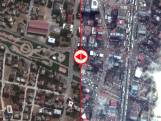 Voor en na: satellietbeelden tonen verwoeste gebouwen door aardbeving in Turkije