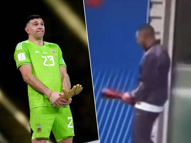 KIJK. Kylian Mbappé imiteert obscene gebaar van ‘Dibu’ Martínez op het trainingscentrum van PSG