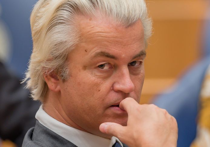 Geert Wilders in de Tweede Kamer.