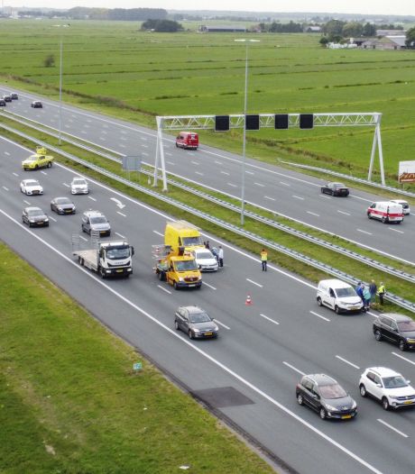 Ongeval met meerdere auto's op A1: meer dan 5 kilometer file tussen Baarn en Amersfoort