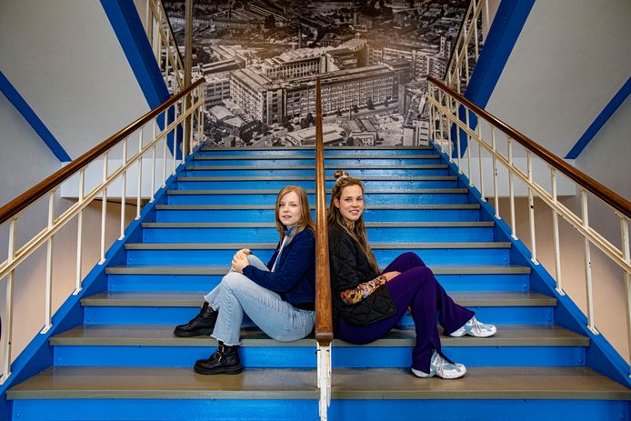 Evy Cornelissen (links) en Elian Beeker.