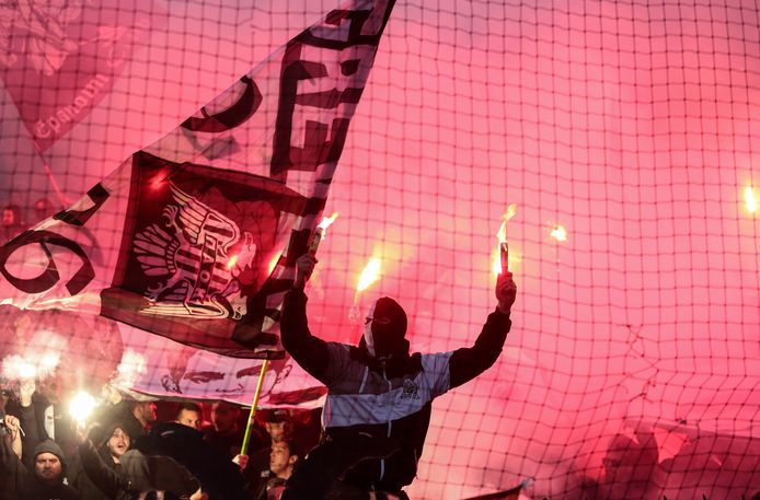 Fans van PAOK op archiefbeeld.