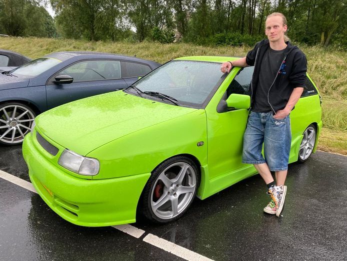 Frans Lemmers tijdens de stille tocht voor Gino.