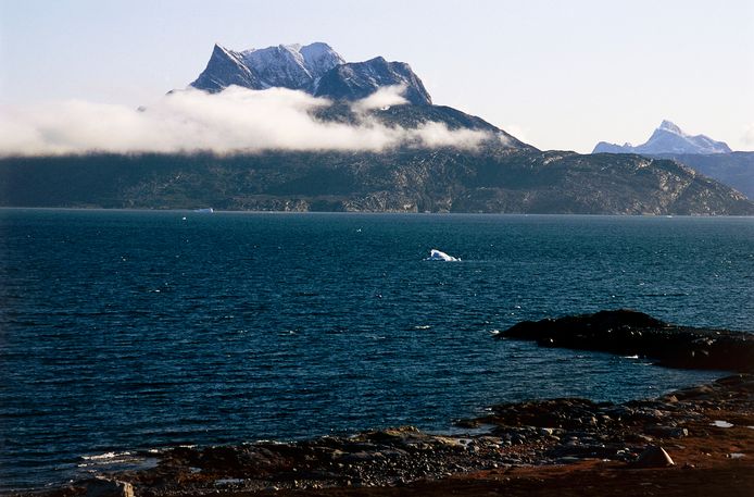 Berglandschap in de buurt van Nuuk, de hoofdstad van Groenland, ter illustratie.