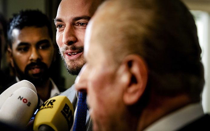 Thierry Baudet (l)  en Theo Hiddema van Forum voor Democratie.