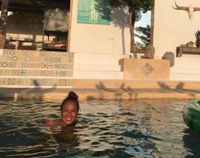 Patty Brard 'maalt lekker' op Ibiza
