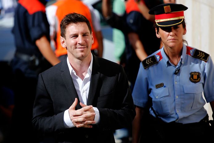 Lionel Messi in mei 2017 tijdens zijn zaak.