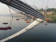 Negen mensen opgepakt na instorten hangbrug in India, dodental loopt op tot 141