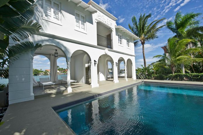 Dit huis op Palm Island in Miami Beach was ooit van de beruchte gangster Al Capone.