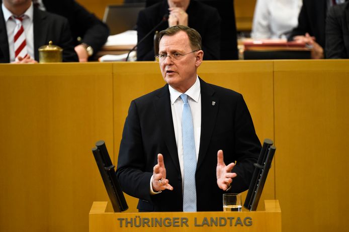 Bodo Ramelow (Die Linke), minister-president van de Duitse deelstaat Thüringen.