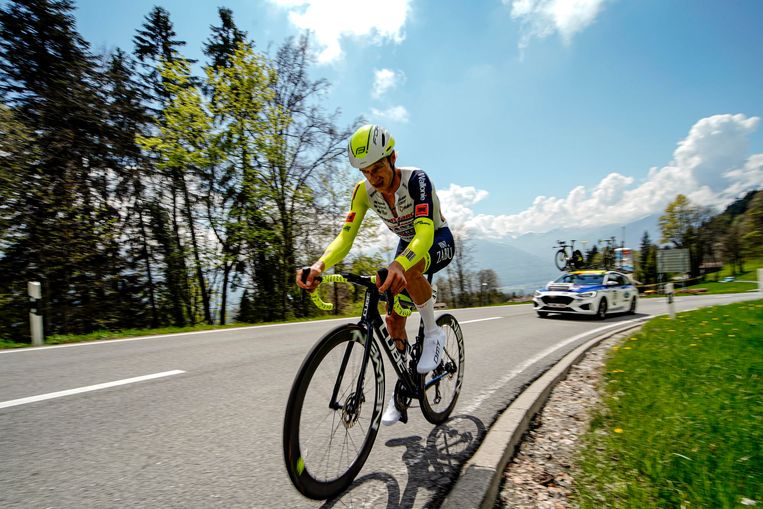 Quinten Hermans in Zwitserland. Beeld Photo News