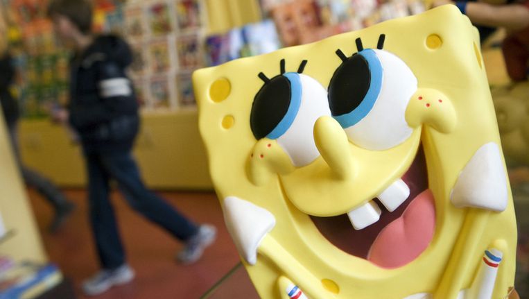 Spongebob in het stripmuseum in Groningen Beeld anp
