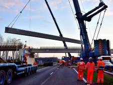 A17 opnieuw afgesloten voor werk aan viaduct bij Logistiek Park Moerdijk