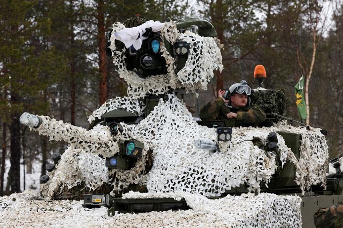 Aan een grootschalige Navo-oefening in Noorwegen, vorig jaar april, deden ook militairen uit Zweden en Finland mee.