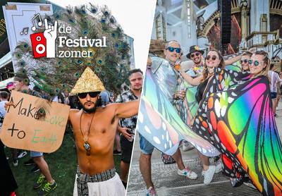 IN BEELD. Kleurrijke vlinders, grote pauwenveren en bizarre hoeden: Dit zijn de tien opvallendste festivallooks van de eerste dag op Tomorrowland 2022