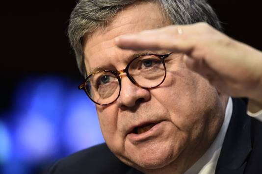 Justitieminister William Barr.