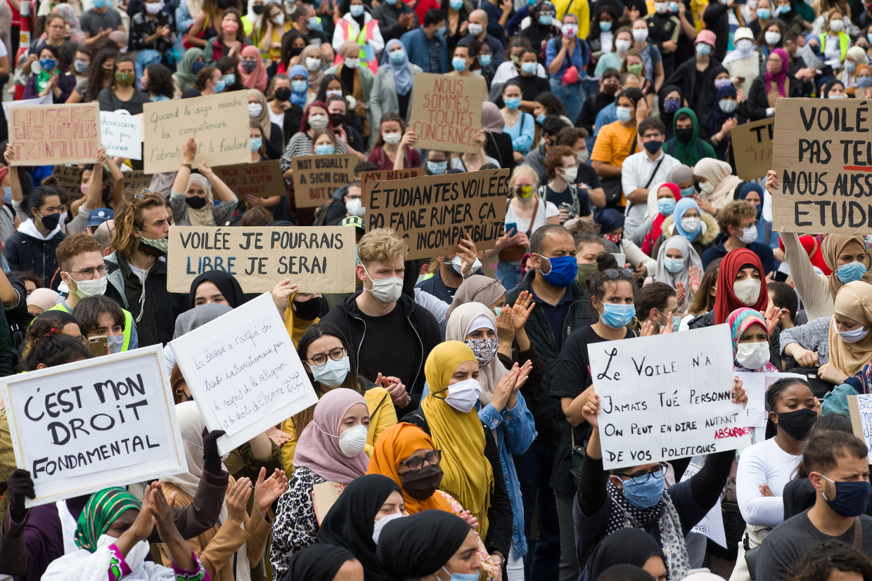#HijabisFightBack Beeld BELGA