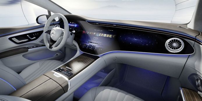 Het interieur van de nieuwe EQS