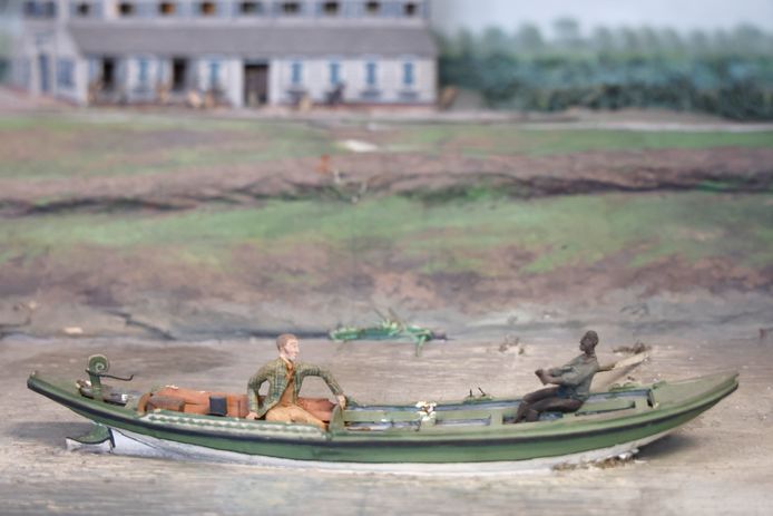 Detail uit het diorama van Gerrit Schouten.