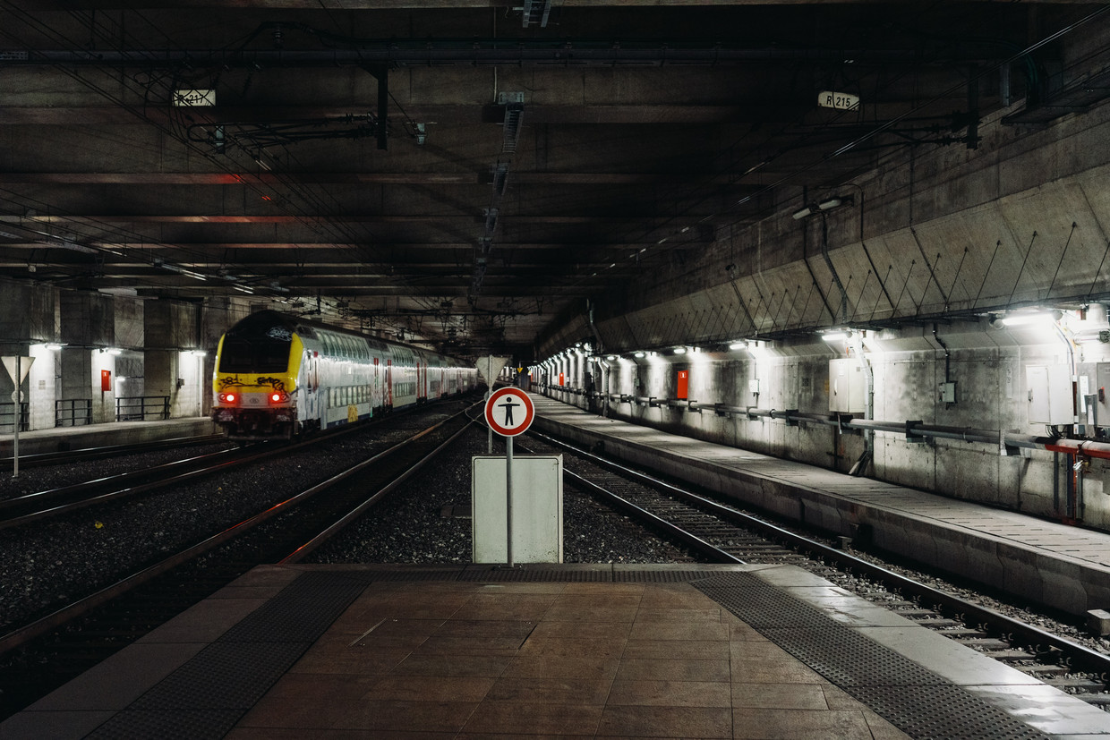 Spoorwegtunnel in Antwerpen-Centraal. Beeld Wouter Van Vooren