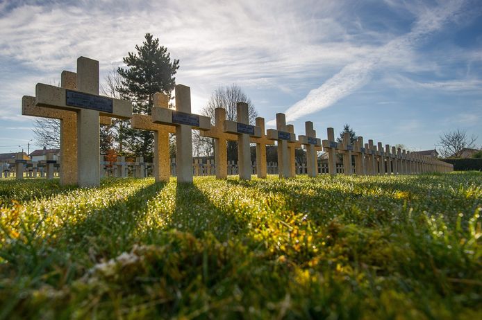 De Franse Begraafplaats Faubourg Pavé in Verdun, archiefbeeld.