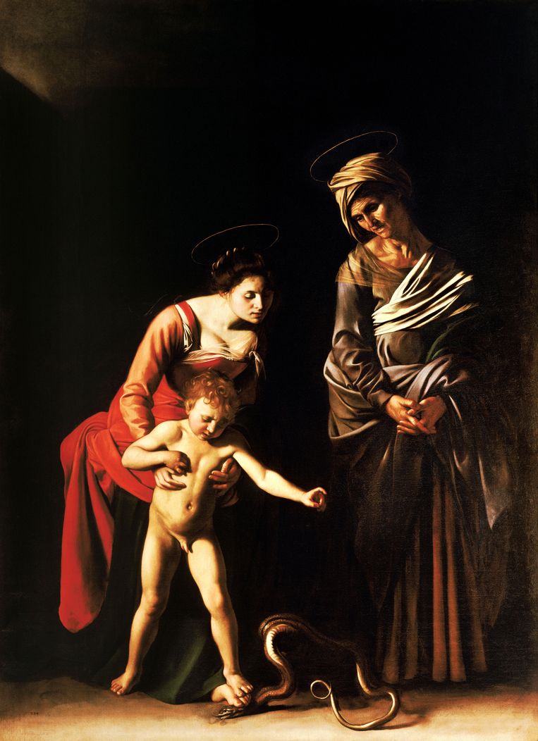 Madonna and Child with St. Anne ( Dei Palafrenieri ) - by Caravaggio, 1606 Beeld Imageselect