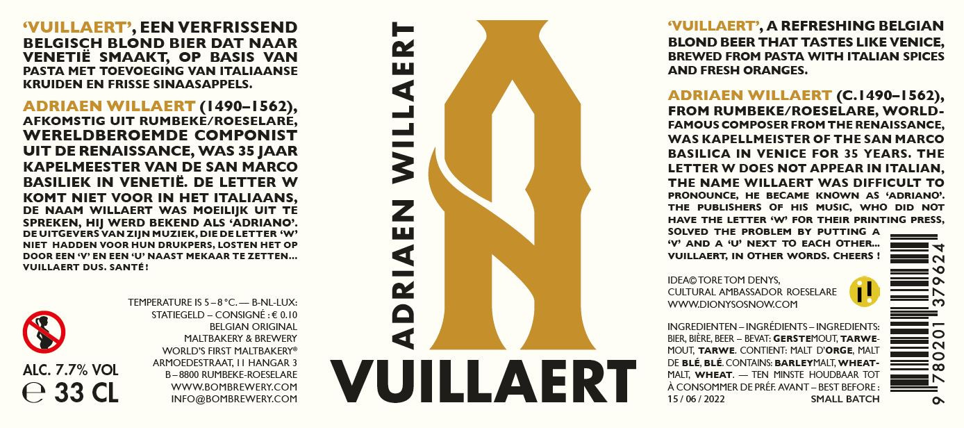 Accommodatie Vooruitgang poll Nieuwe plaat, digitale belevingsroute én bier: Roeselare zet  wereldvermaarde componist Adriaen Willaert in de kijker | Foto | hln.be