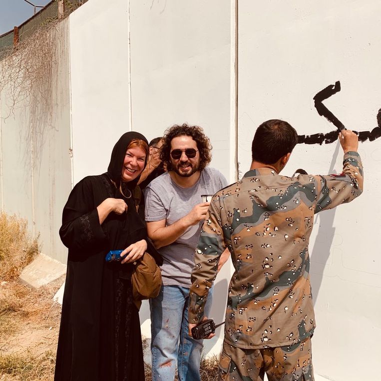 Joanie de Rijke in Afghanistan in 2019. 'Dat ik veel geluk heb gehad, is een understatement.' Beeld rv
