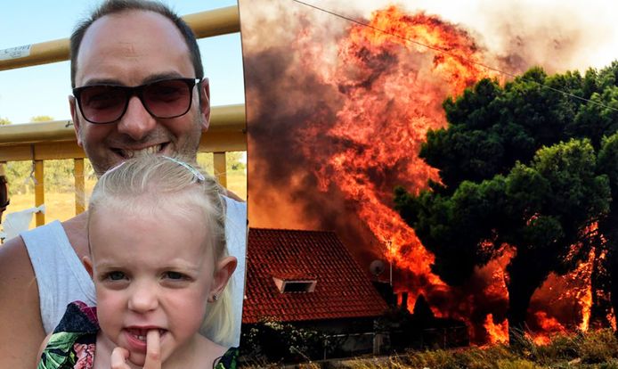 Angelo Müllenberg uit Beveren verblijft samen met familie in de buurt van een van de getroffen gebieden. "Gisterennamiddag zagen we voor het eerst de bosbranden, maar we zitten veilig", getuigt de man.