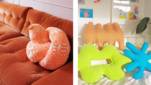 Kussens in wel erg ongewone vormen veroveren de sofa