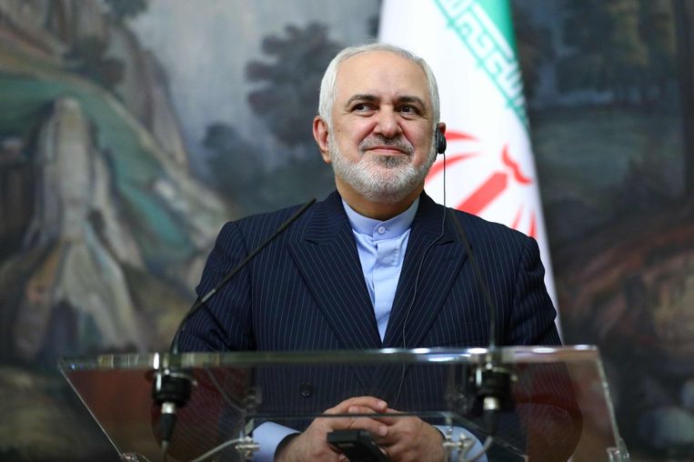 De Iraanse minister van buitenlandse zaken Mohammad Javad Zarif. Beeld AFP