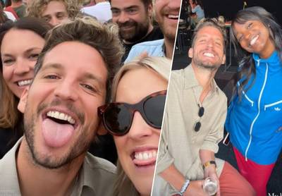 VOETBALLERS OP VAKANTIE. Dries Mertens en Kat Kerkhofs maken festivalweide in Werchter onveilig