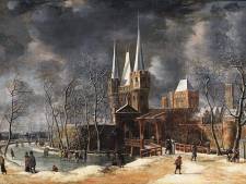 Schilderij is al wat rest van Harderwijkse poort; herbouw lijkt van de baan