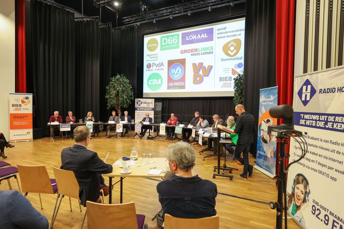 De verkiezingscampagne in Heeze-Leende werd donderdag afgetrapt tijdens de debatavond in 't Perron.