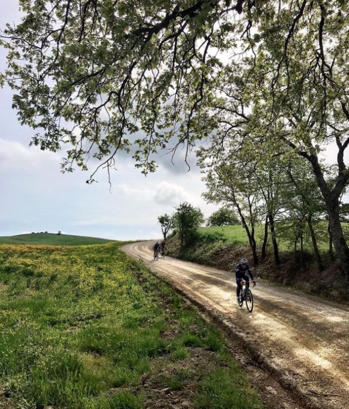 Remco Evenepoel tijdens de verkenning.