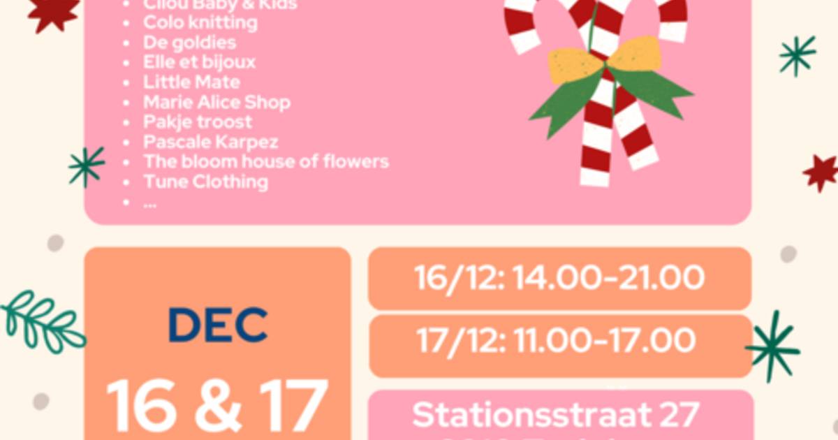 Scoor lastminute kerstcadeau op de kerstmarkt van MC Loppem Zedelgem