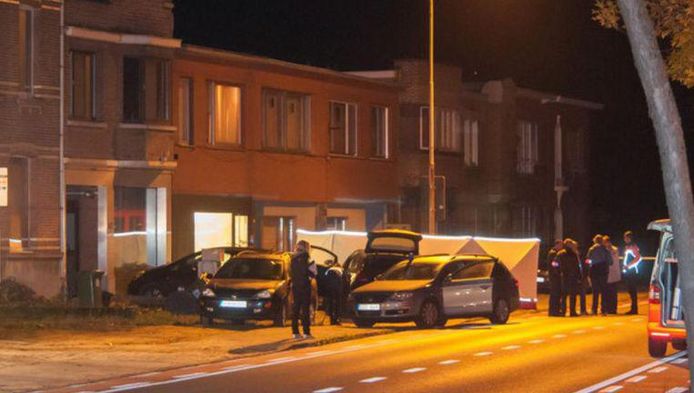 Politie-onderzoek na de schietpartij op 25 september 2015.