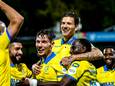 Beeld uit de thuiswedstrijd tegen Cambuur, door RKC met 5-1 gewonnen.
