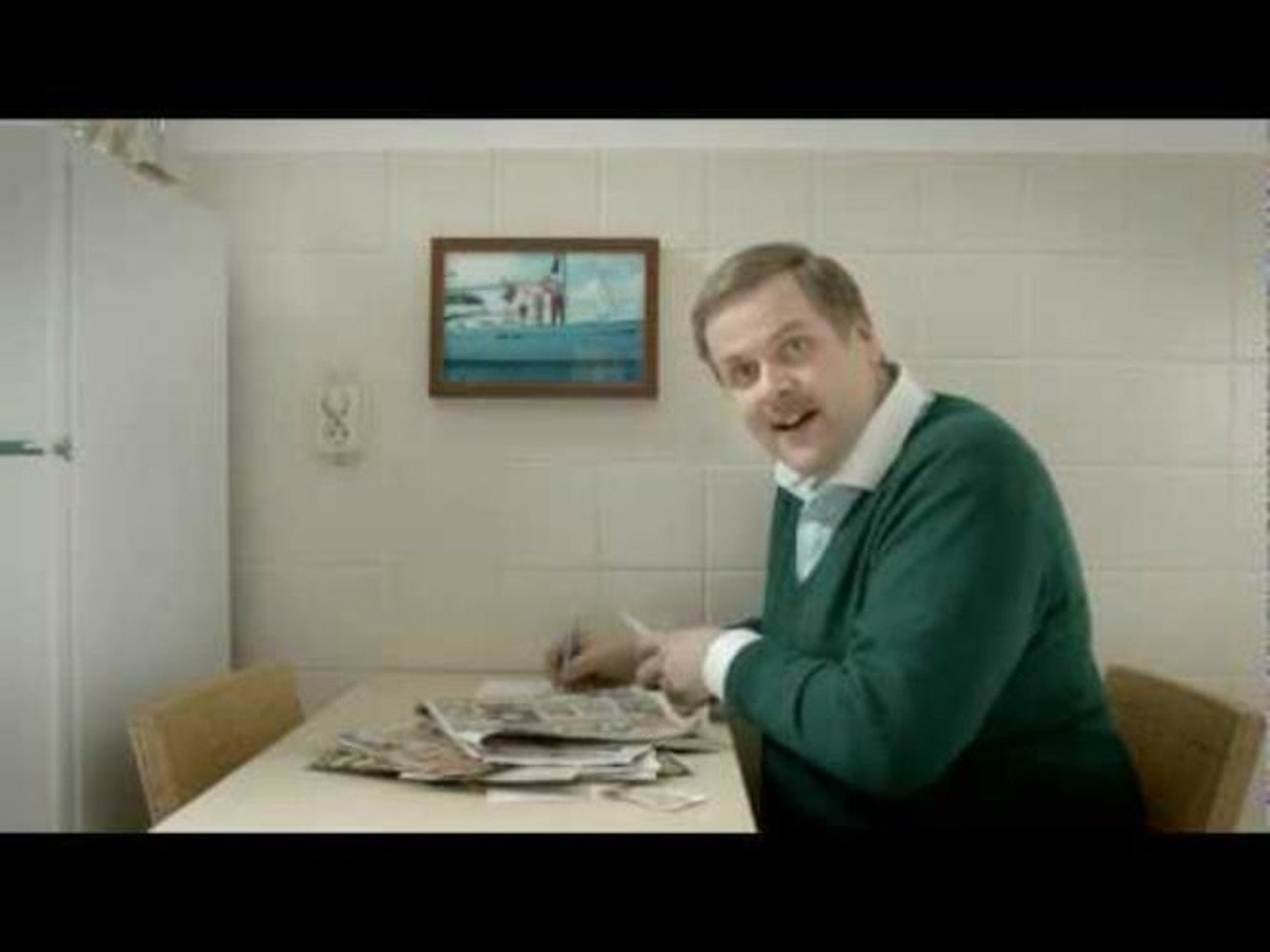 Patrick Stoof in een reclame voor Telfort. Beeld  