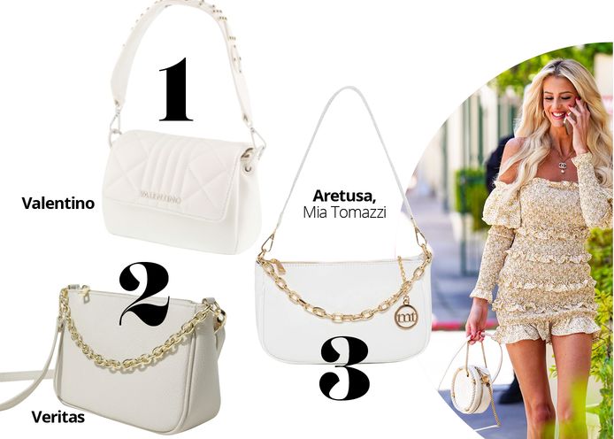 Een witte handtas is en feestelijk: zo hou hem het langste mooi | Mode & Beauty | hln.be