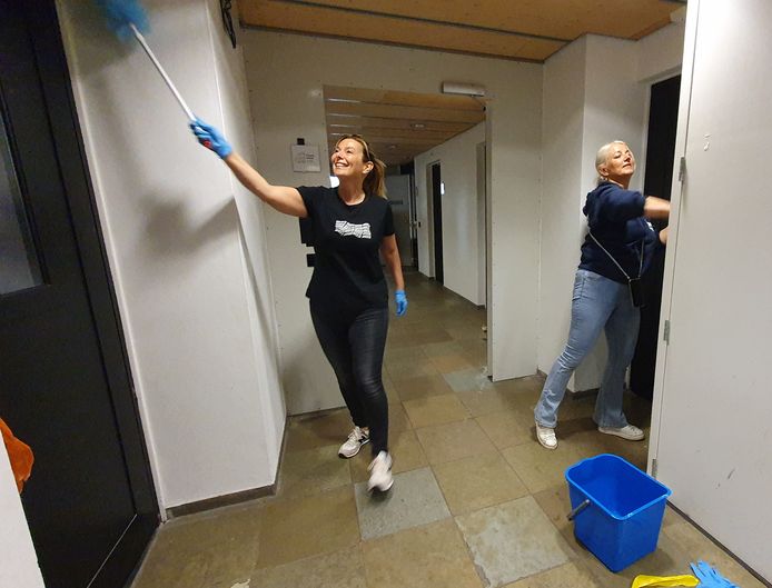 De Koepel in Breda wordt in gereedheid gebracht voor de opvang van Oekraïense vluchtelingen.