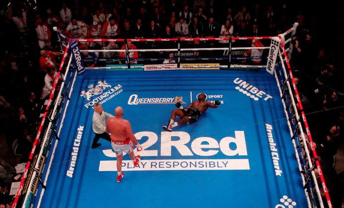 Tyson Fury heeft Dillian Whyte knock-out geslagen.