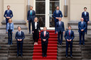 Het kabinet met de koning begin dit jaar.