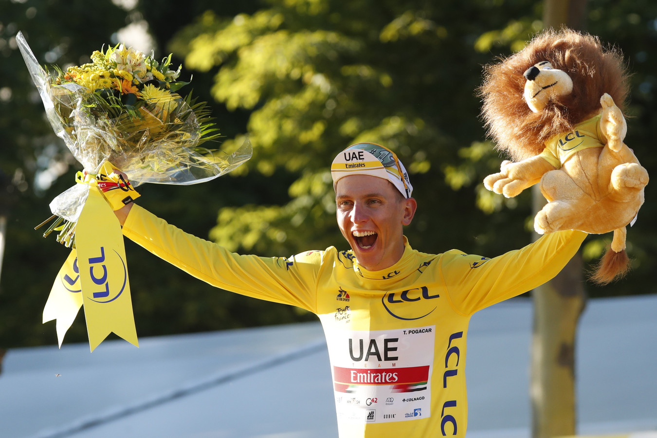 Tadej Pogacar won vorig jaar voor de tweede keer de Tour de France.