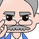 Oma bedenkt emoji voor bingo en rugpijn
