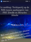 Frank de Jonge, wijkagent van Heino was één van de vele politieenheden die werd opgeroepen naar de vechtpartij tussen aanhangers van PEC Zwolle en Heracles Almelo.