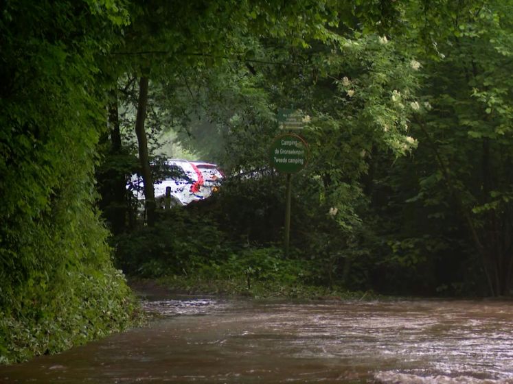 Campinggasten vanwege stijgend water geëvacueerd in Limburg