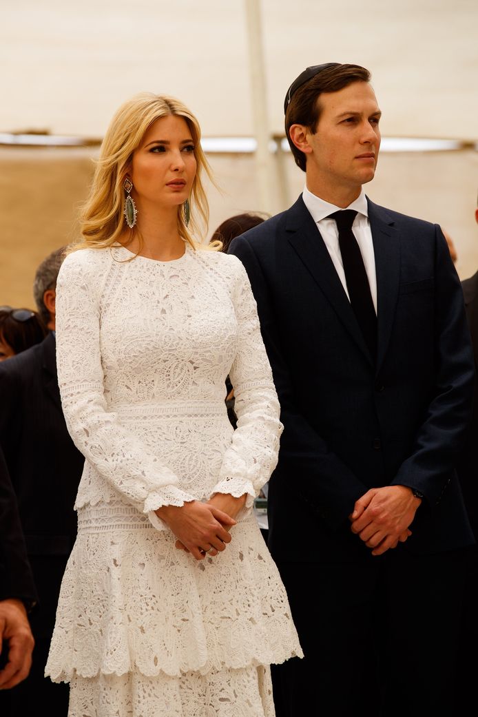Ivanka Trump en haar man Jared Kushner in Jerusalem in mei vorig jaar.